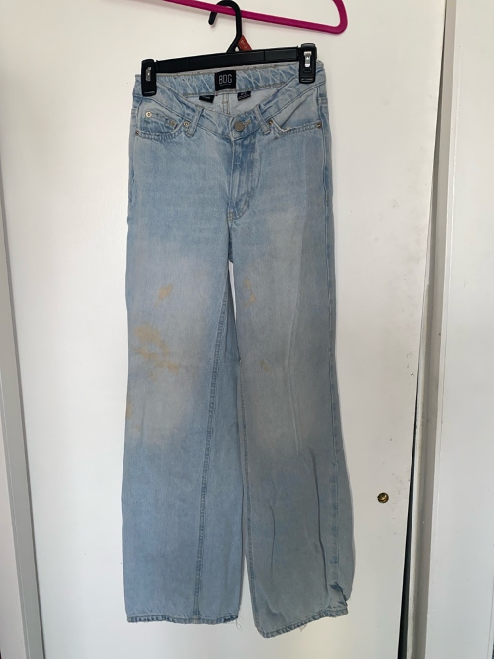 BDG Pale Blue Flared Wide-Leg Jeans (FROM URBAN)